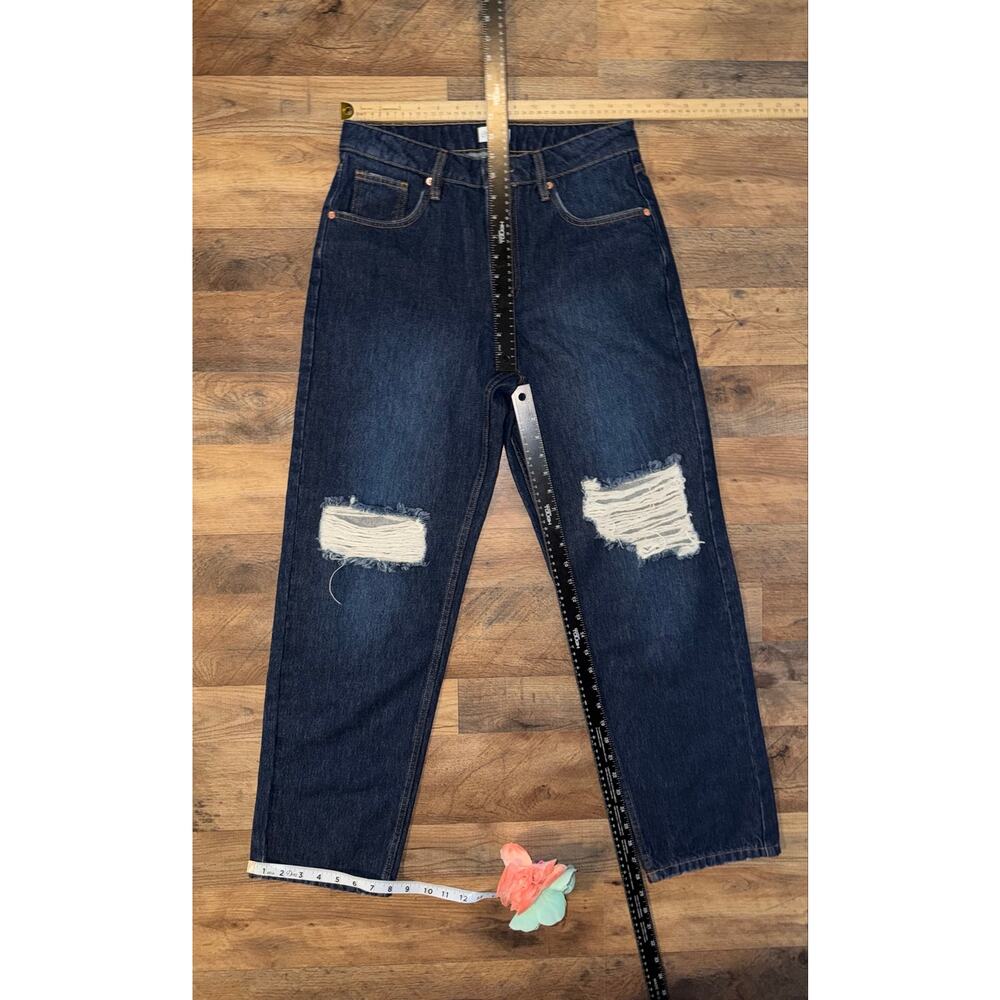 The drop women’s distressed Luca high blue jeans - Picture 13 of 16
